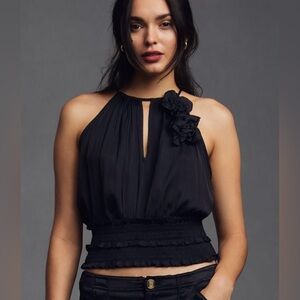 Anthropologie Floral Halter Top – Size XL – NWT